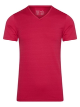 RJ Bodywear Men Pure Color  dark red shirt