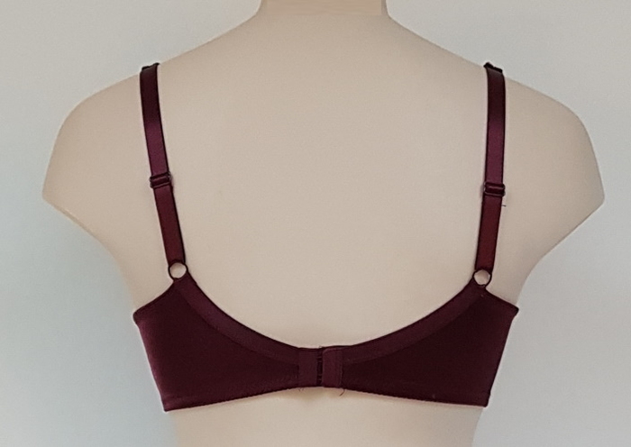 Elbrina Valerie bordeaux padded bra