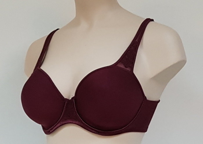 Elbrina Valerie bordeaux padded bra