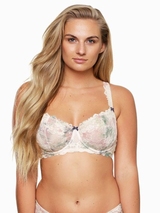 LingaDore Bluebay ivory/print non-padded bra