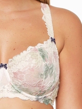 LingaDore Bluebay ivory/print non-padded bra