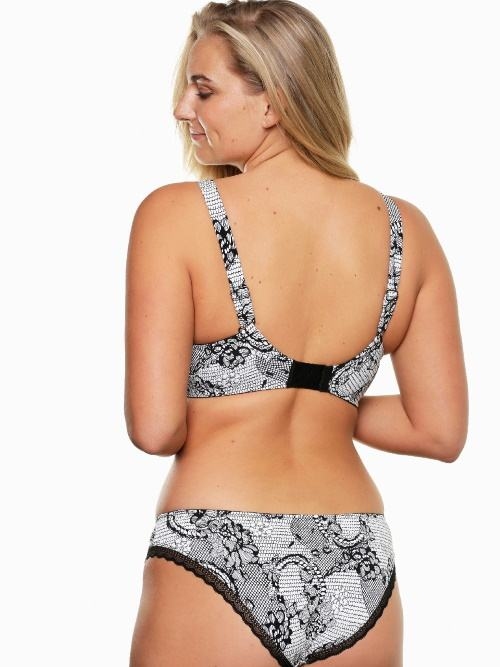 LingaDore Papagayo white/black non-padded bra