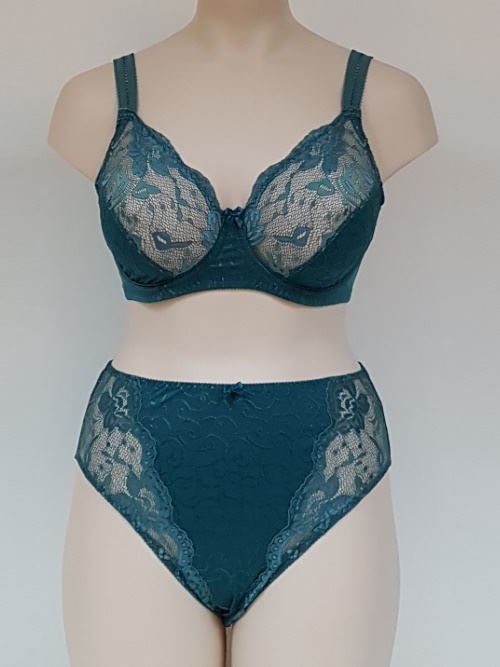 Elbrina Johanna petrol non-padded bra