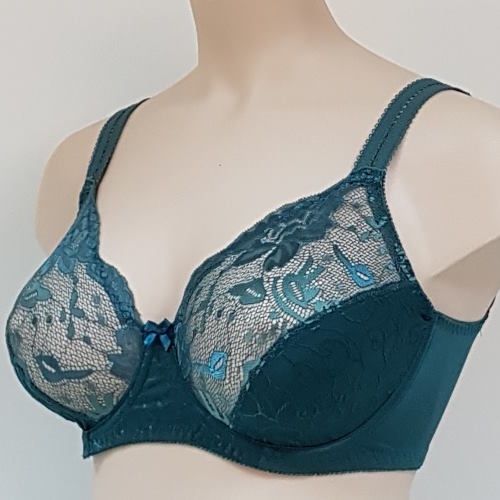Elbrina Johanna petrol non-padded bra