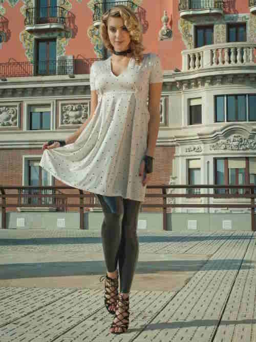 Peter Domenie Kaotic 275-C crème dress