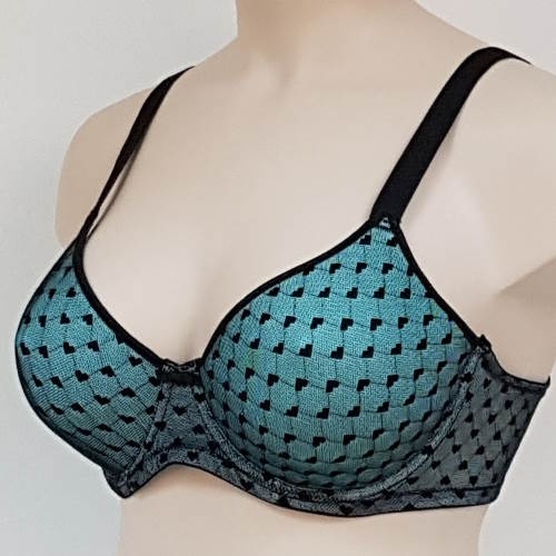 Elbrina Valerie Glamour green/black padded bra