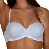 After Eden Strapless white padded bra