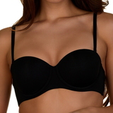 After Eden Strapless black padded bra