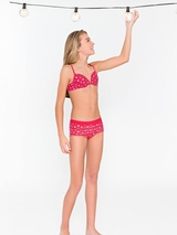 Boobs & Bloomers Benthe pink/print girls bra