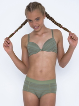 Boobs & Bloomers Britte green/print short