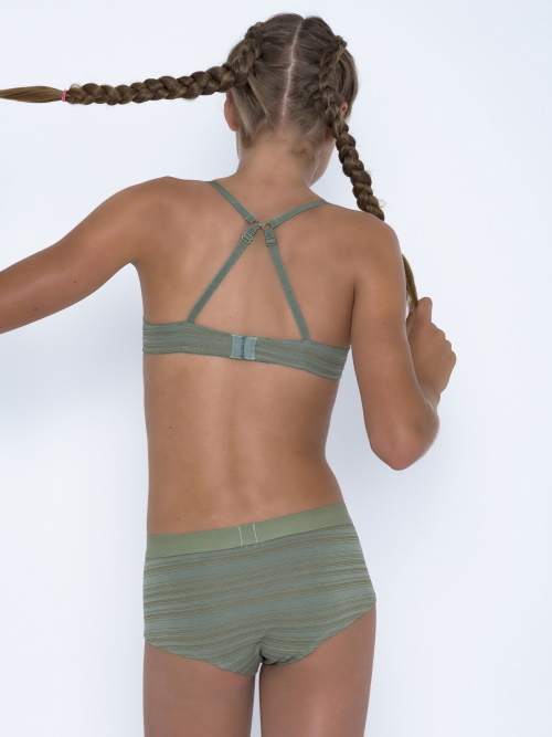 Boobs & Bloomers Britte green/print short