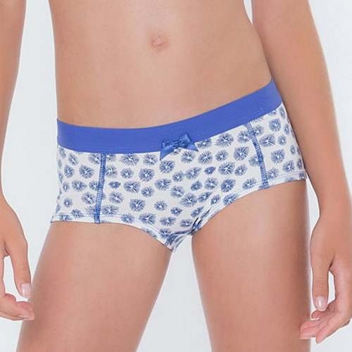 Boobs & Bloomers Kate white/blue short