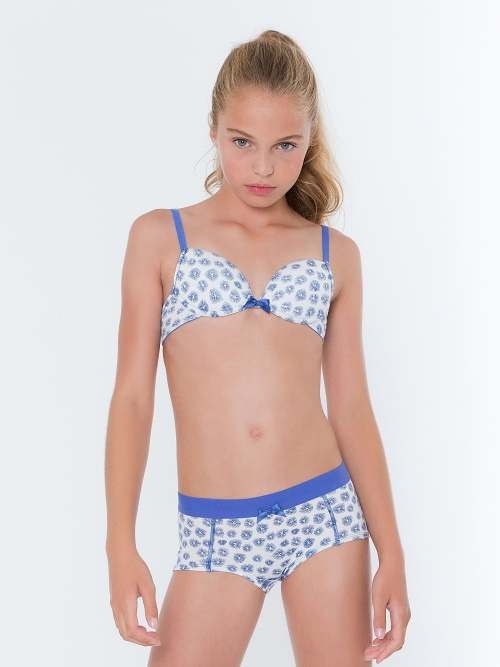 Boobs & Bloomers Kate white/blue short