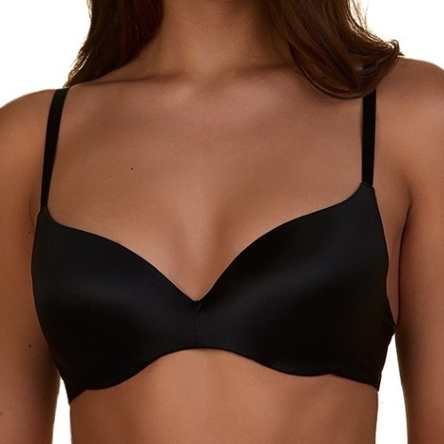 My Basic by After Eden Silky black padded bra