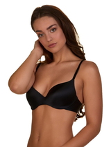 My Basic by After Eden Silky black padded bra