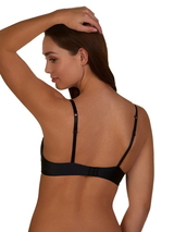 My Basic by After Eden Silky black padded bra