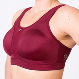 Q-Linn Cannes dark red sport bra