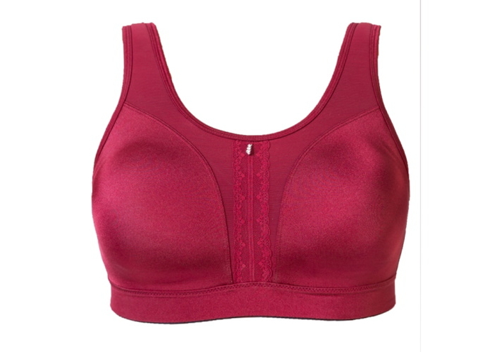 Q-Linn Cannes dark red sport bra