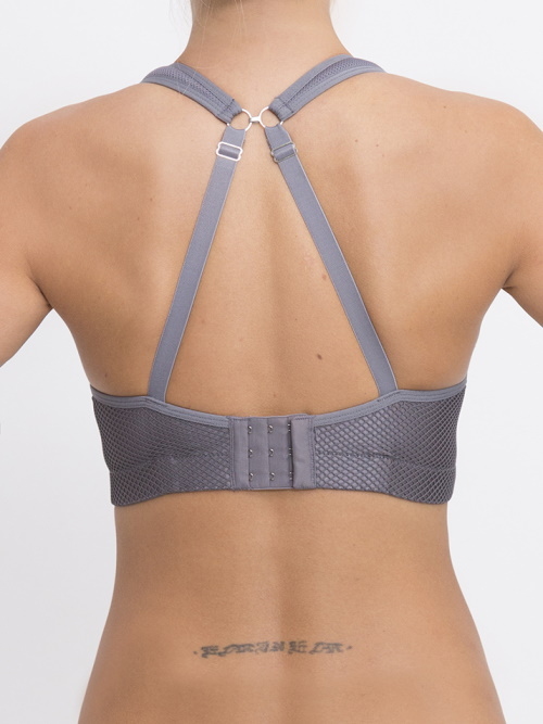 Q-Linn Amsterdam grey sport bra