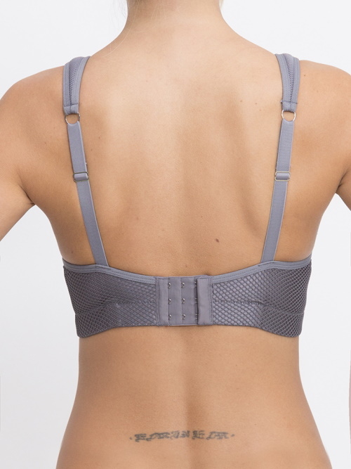 Q-Linn Amsterdam grey sport bra