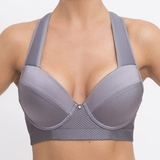 Q-Linn Amsterdam grey sport bra
