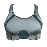 Q-Linn Barcelona olive green sport bra
