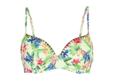 LingaDore Beach Wild Flower lime padded bikini bra
