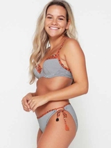 LingaDore Beach Striped Cheetah brown/print padded bikini bra