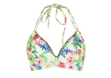 LingaDore Beach Wild Flower lime padded bikini bra