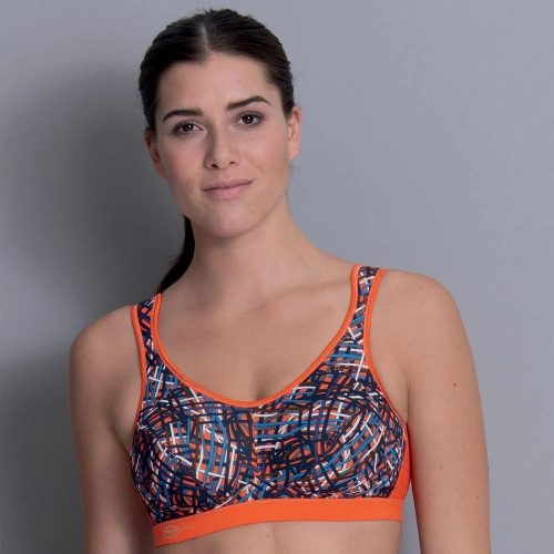 Anita Active Extreme Control orange/print sport bra