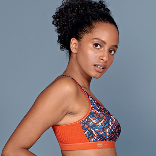 Anita Active Extreme Control orange/print sport bra