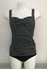 Bomain Boracay black/white tankini set