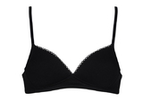 My Basic by After Eden Comfy white/black wireless bra