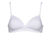My Basic by After Eden Comfy white/black wireless bra