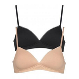 My Basic by After Eden Comfy black/powder wireless bra
