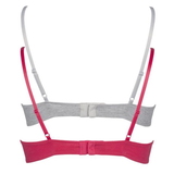 My Basic by After Eden Comfy pink/grey wireless bra