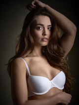 My Basic by After Eden Glossy powder/white padded bra