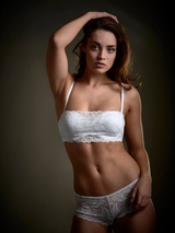 My Basic by After Eden Fancy white padded bra