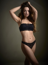 My Basic by After Eden Fancy black thong