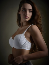 My Basic by After Eden Beauty white padded bra