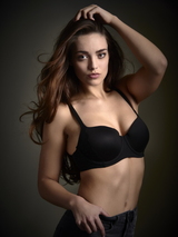 My Basic by After Eden Beauty black padded bra