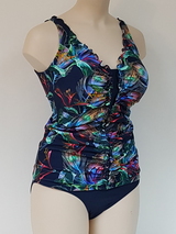 Bomain San Blas navy/print tankini set