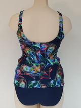 Bomain San Blas navy/print tankini set