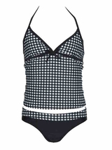 Nickey Nobel Brigitte black/white tankini set