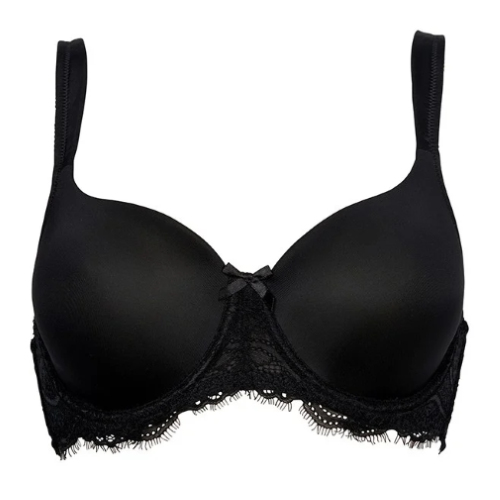 Elbrina Embroid black padded bra