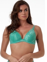 After Eden Flora green push up bra