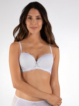Naturana Light Lace white padded bra