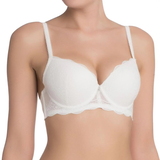 Naturana Light Lace champagne padded bra