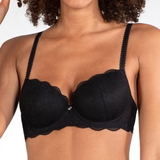 Naturana Light Lace black padded bra