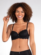 Naturana Light Lace black padded bra